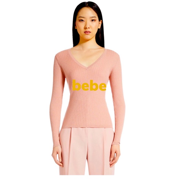 bebe Tops - bebe cozy & Cute with logo Sweater